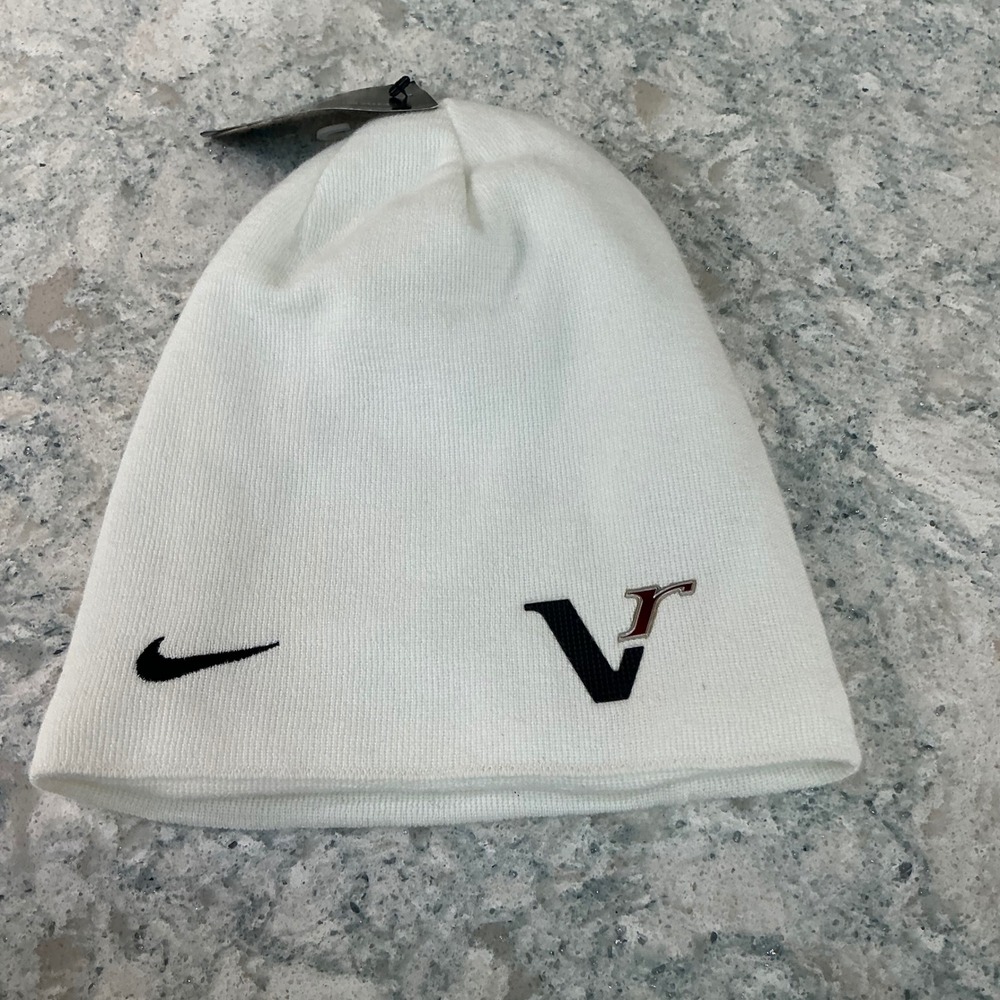 NWT Vintage Nike Golf VR 20XI Tour Beanie Hat White Deadstock Tiger Woods Era